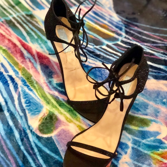 Blue by Betsey Johnson 9.5 black sparkle 👠 - Picture 4 of 5